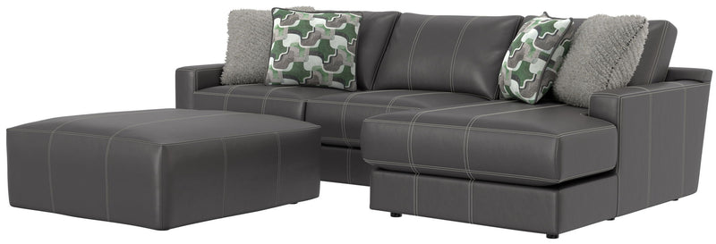 Minori - Italian Leather Sofa / Chaise And Cocktail Ottoman