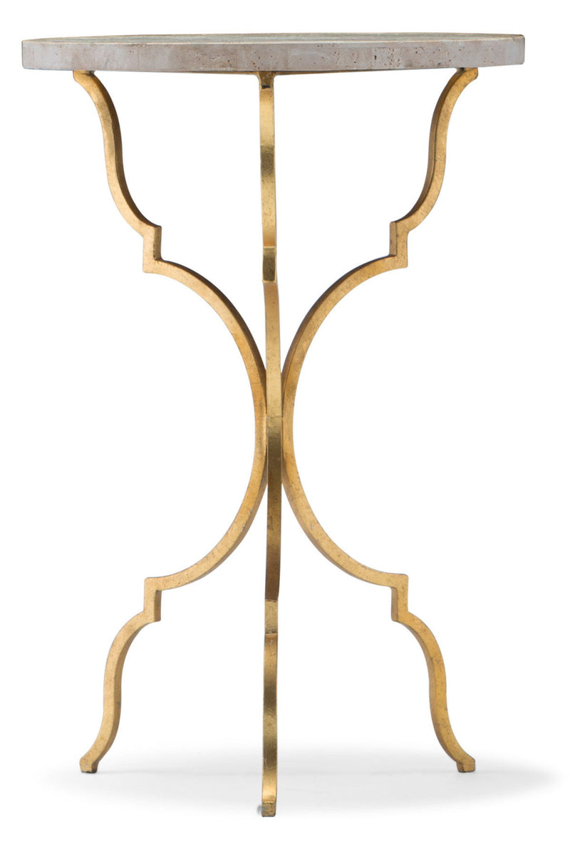 Commerce And Market - Round Martini Table - Gold