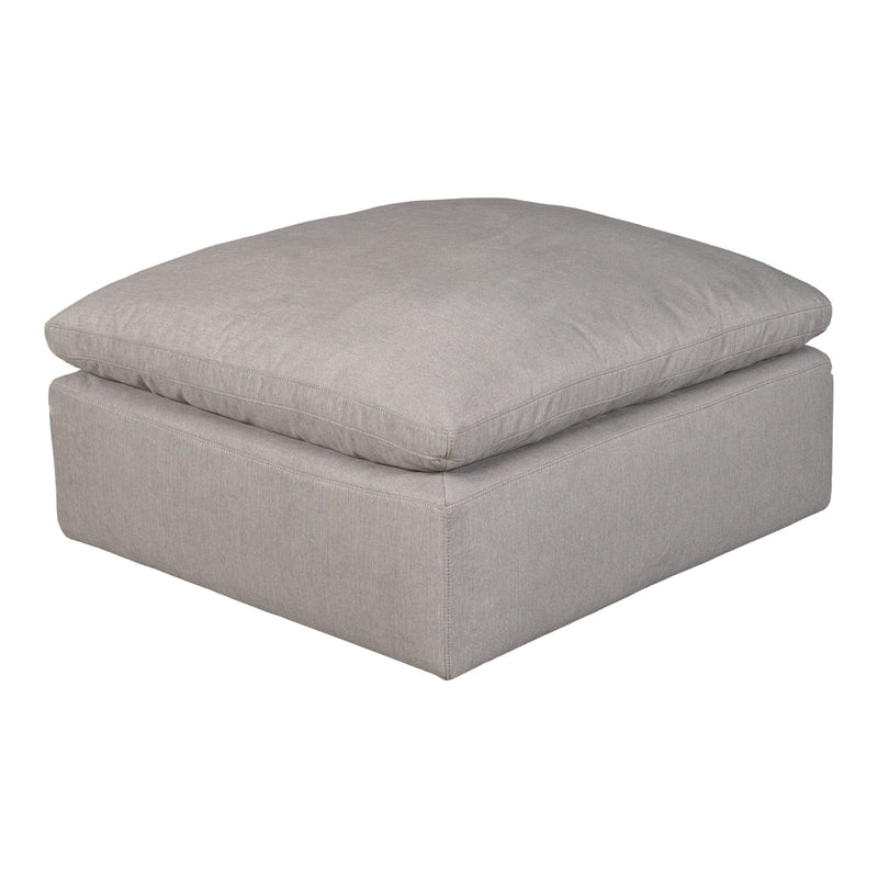 Terra - Livesmart Fabric Condo Ottoman - Light Gray