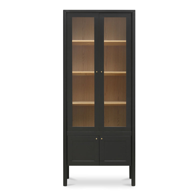 Hannah - Tall Display Cabinet - Black