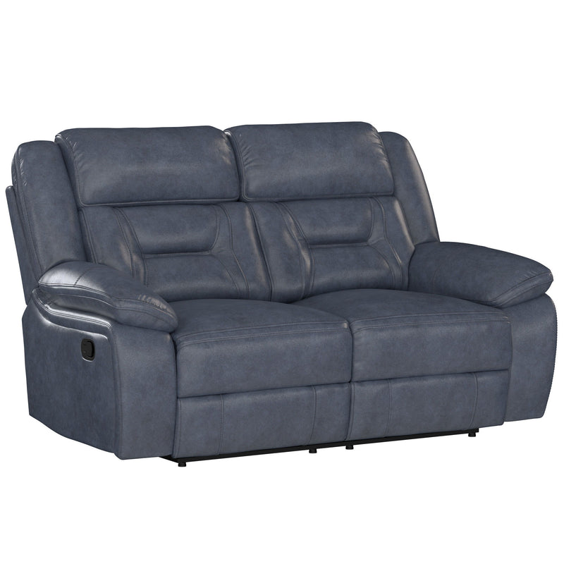 Declan - Reclining Loveseat - Blue