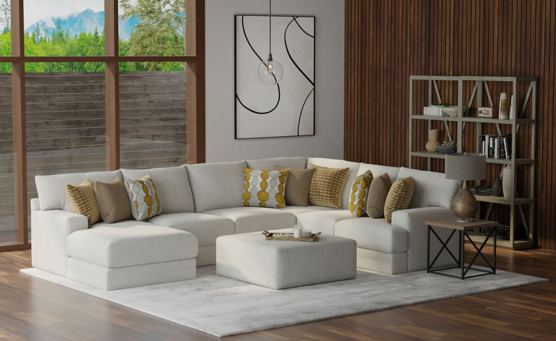 Tori - Sectional With Comfort Coil Seating, Cocktail Ottoman And Accent Pillows Included