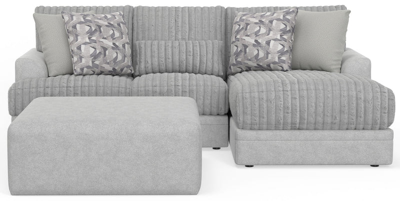 Titan - Sectional With Comfort Coil Seating, Cocktail Ottoman And Accent Pillows Included