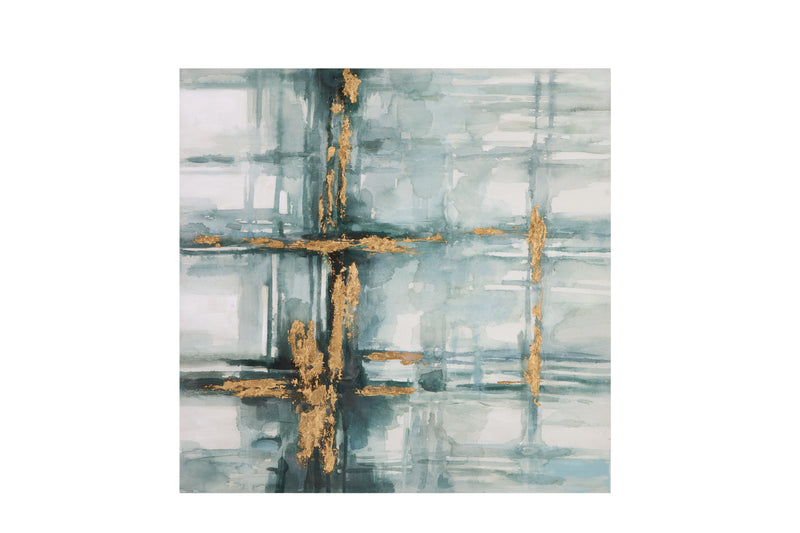 Mulligan Canvas Art - Gold