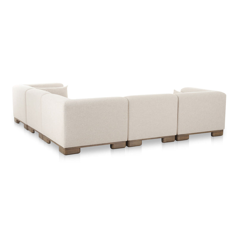 June - Classic L-Shaped Modular Sectional - Oatmeal