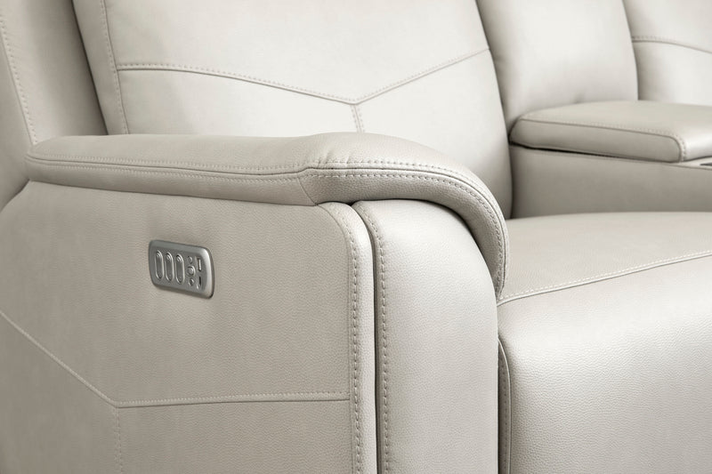 Vernon - Power Reclining Loveseat With Console, Power Headrests, Lumbar, Heat & Massage