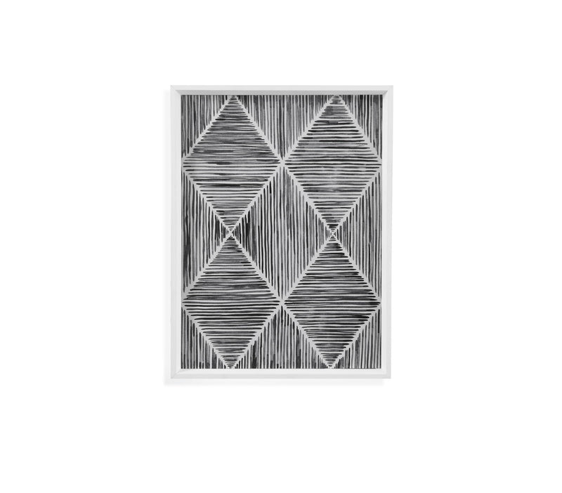 Vibrato III Framed Print - Gray