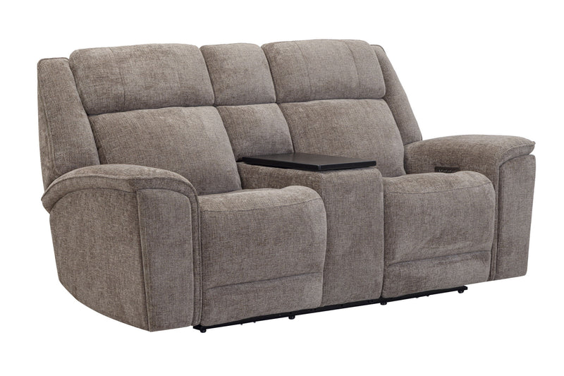 Colton - Power Zero Gravity Console Loveseat With Immersive Audio P3 - Branson Tweed