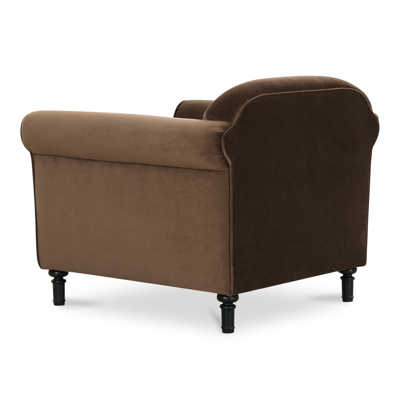 Harmony - Fabric Accent Chair - Dark Brown