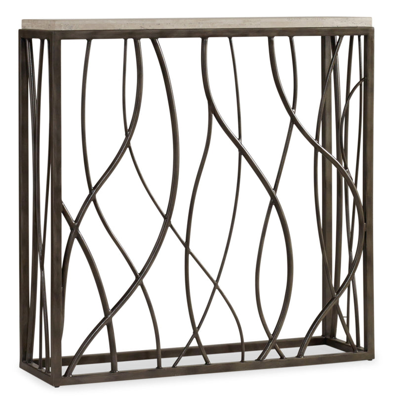 Melange - Thin Metal Console - Dark Gray