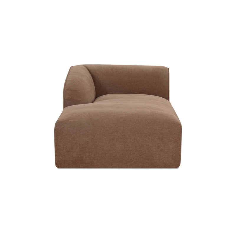 Isla - Left Arm Facing Chaise - Light Brown