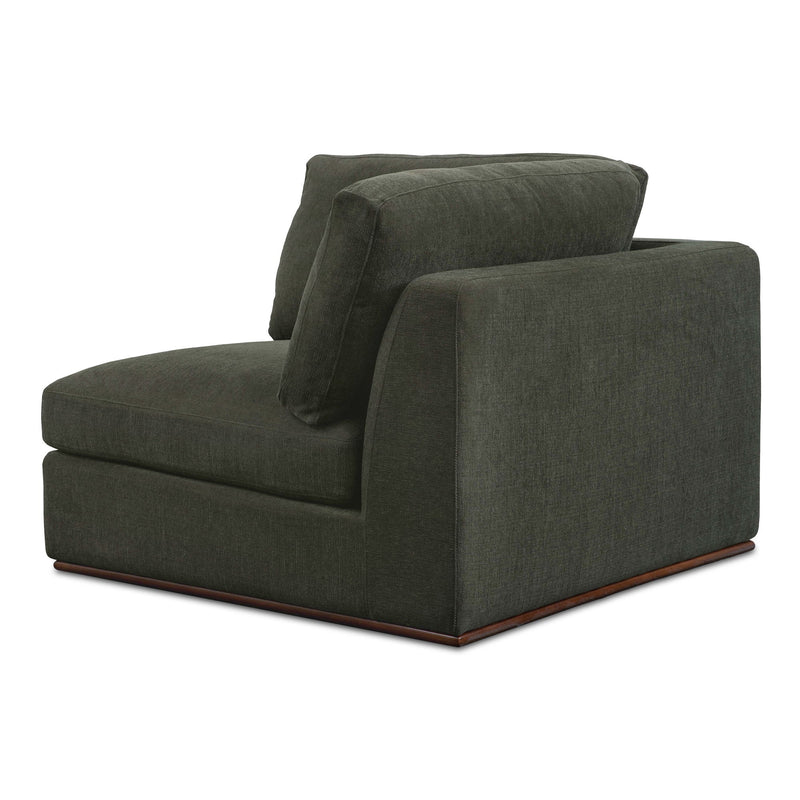 Rue - Corner Chair - Deep Green