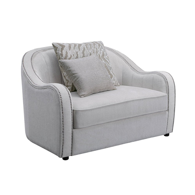 Mahler - Chair With 2 Pillows - Beige Linen