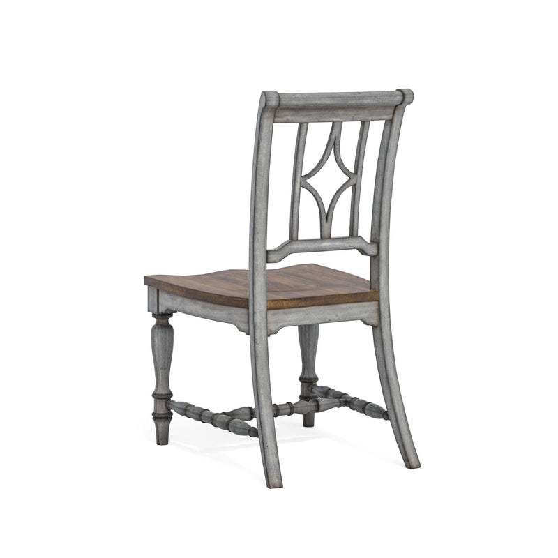 Plymouth - Dining Chair - Gray / Dark Brown
