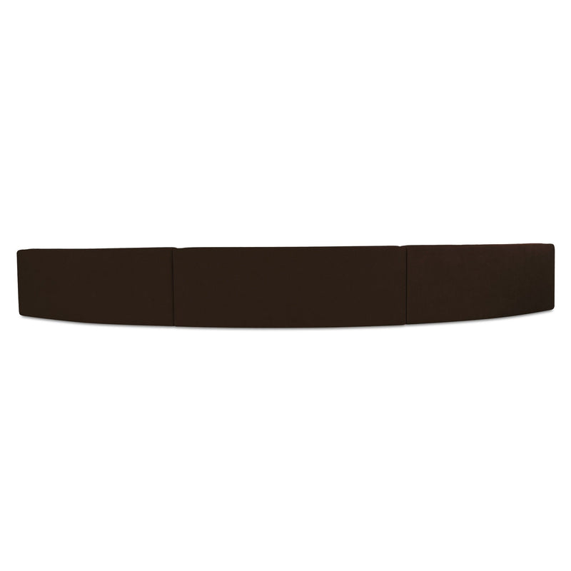 Naomi - 3 Piece Concave Modular Sectional - Dark Brown