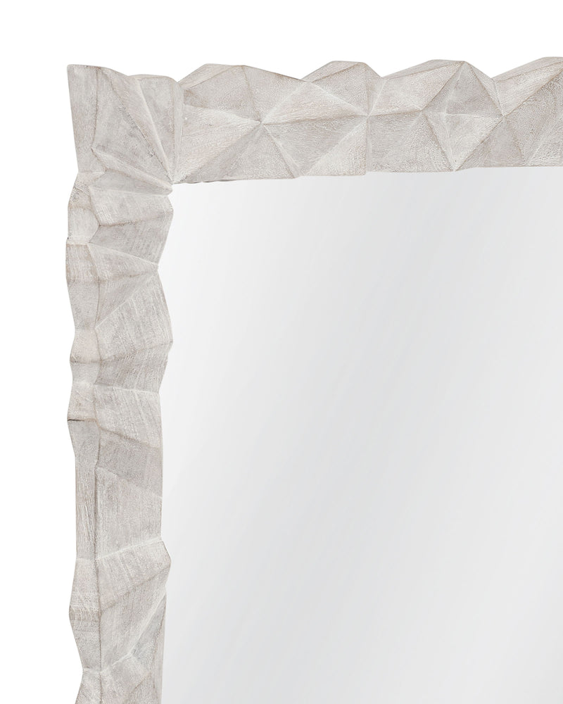 Isola - Wall Mirror - White Wash
