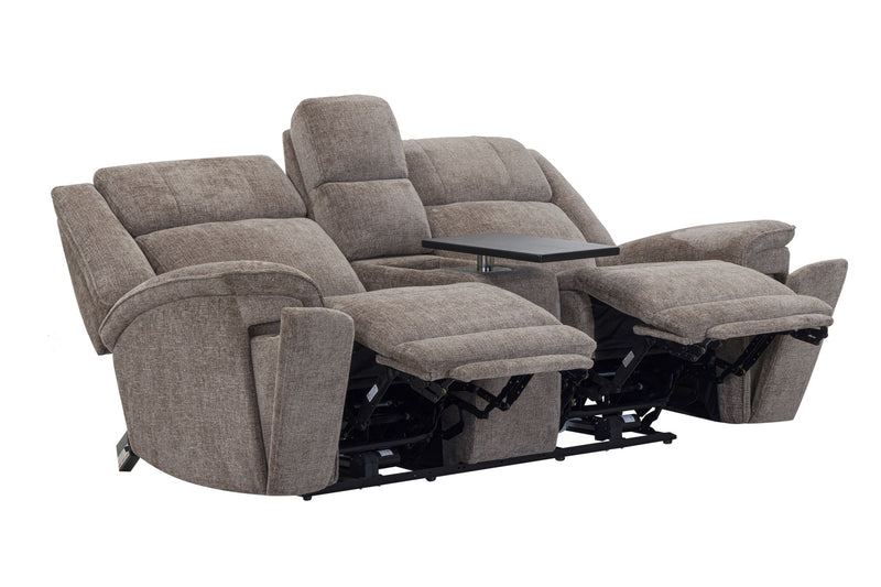 Colton - Power Zero Gravity Console Loveseat With Immersive Audio P3 - Branson Tweed