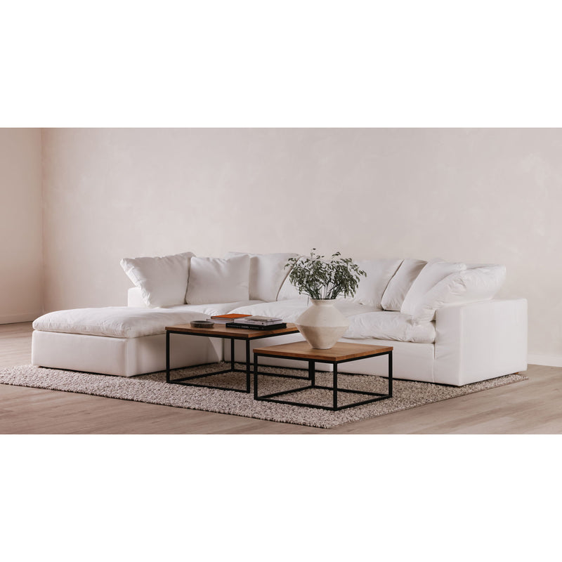 Clay - Livesmart Fabric Lounge Modular Sectional - Cream