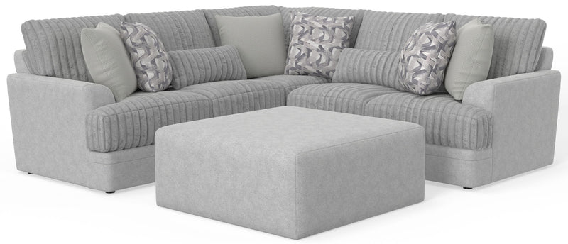 Titan - Sectional With Comfort Coil Seating, Cocktail Ottoman And Accent Pillows Included