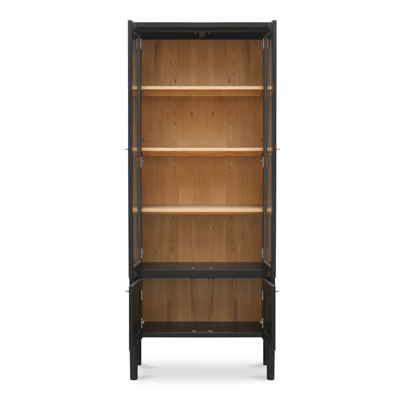Hannah - Tall Display Cabinet - Black