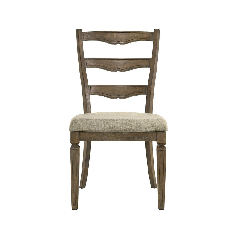 Parfield - Side Chair (Set of 2) - Fabric & Weathered Oak