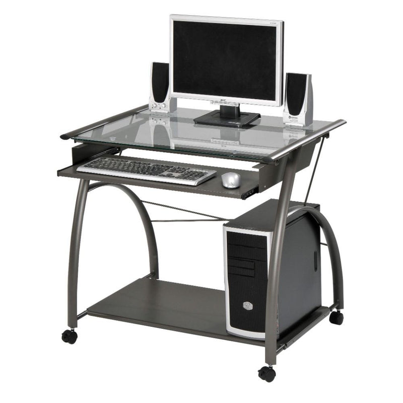 Vincent - Computer Desk - Pewter