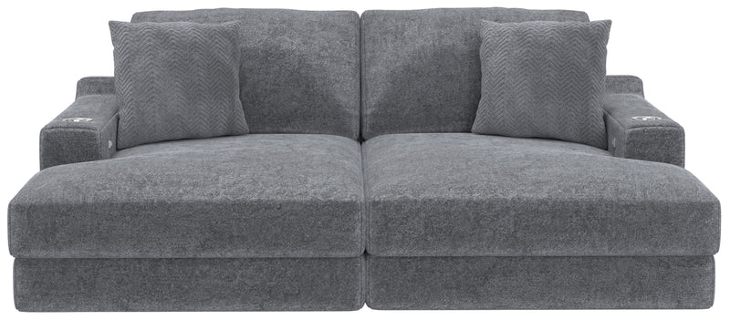 Cozy - 2 Piece Double Wide Chaise With USB Charging Ports