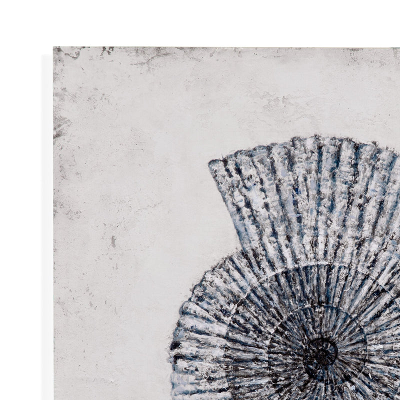 Shell II Canvas Art - Blue / Gray