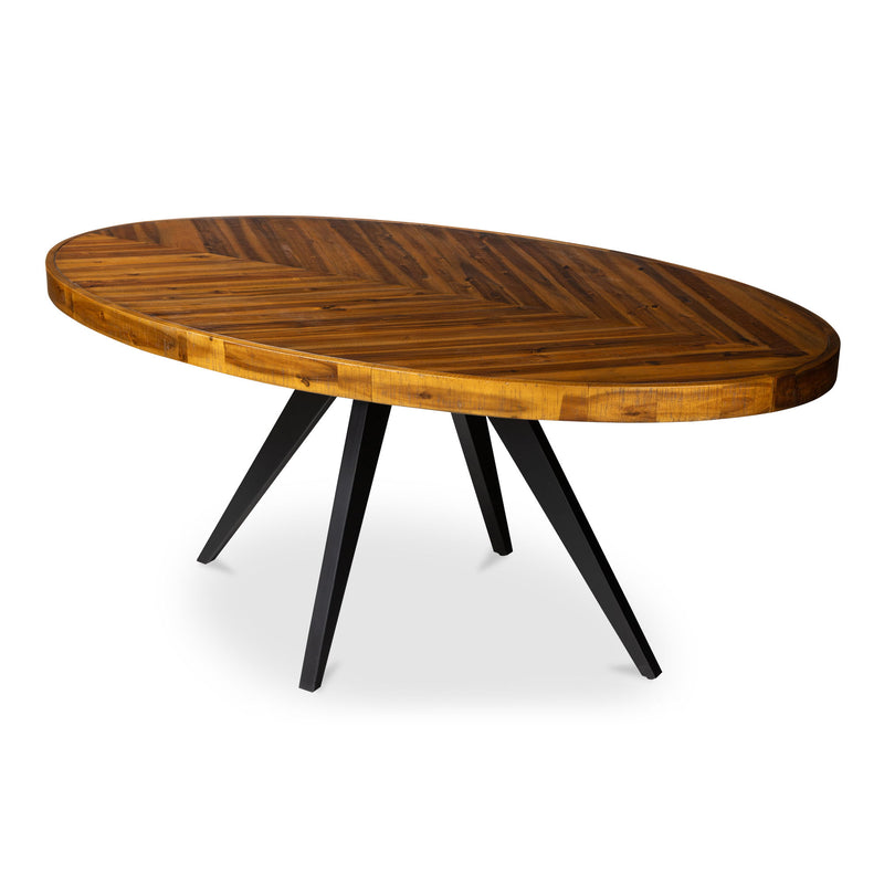 Parq - Oval Dining Table - Brown