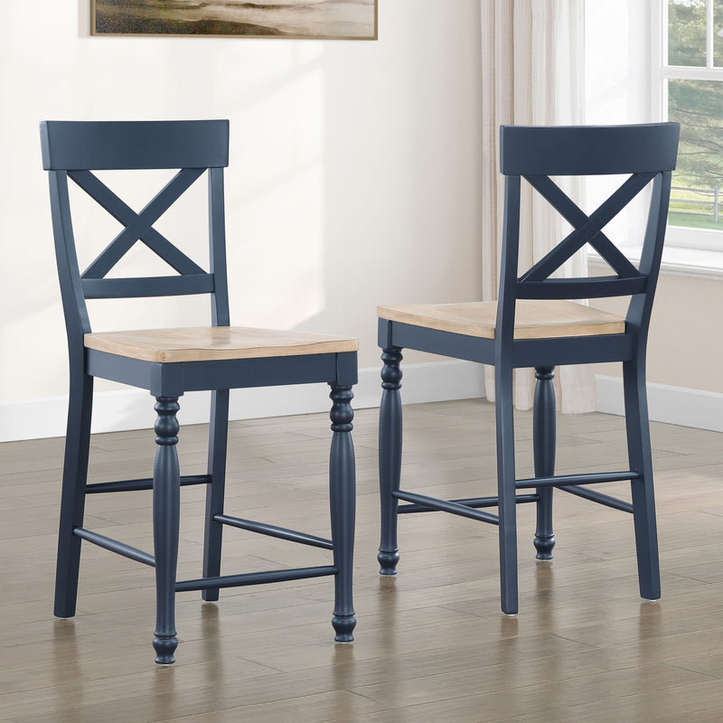 Darcy - Counter Chair - Blue