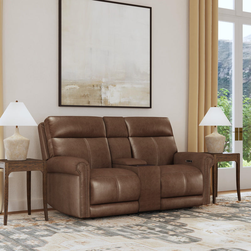 Alexander - Power Reclining Loveseat With Console, Power Headrest & Lumbar