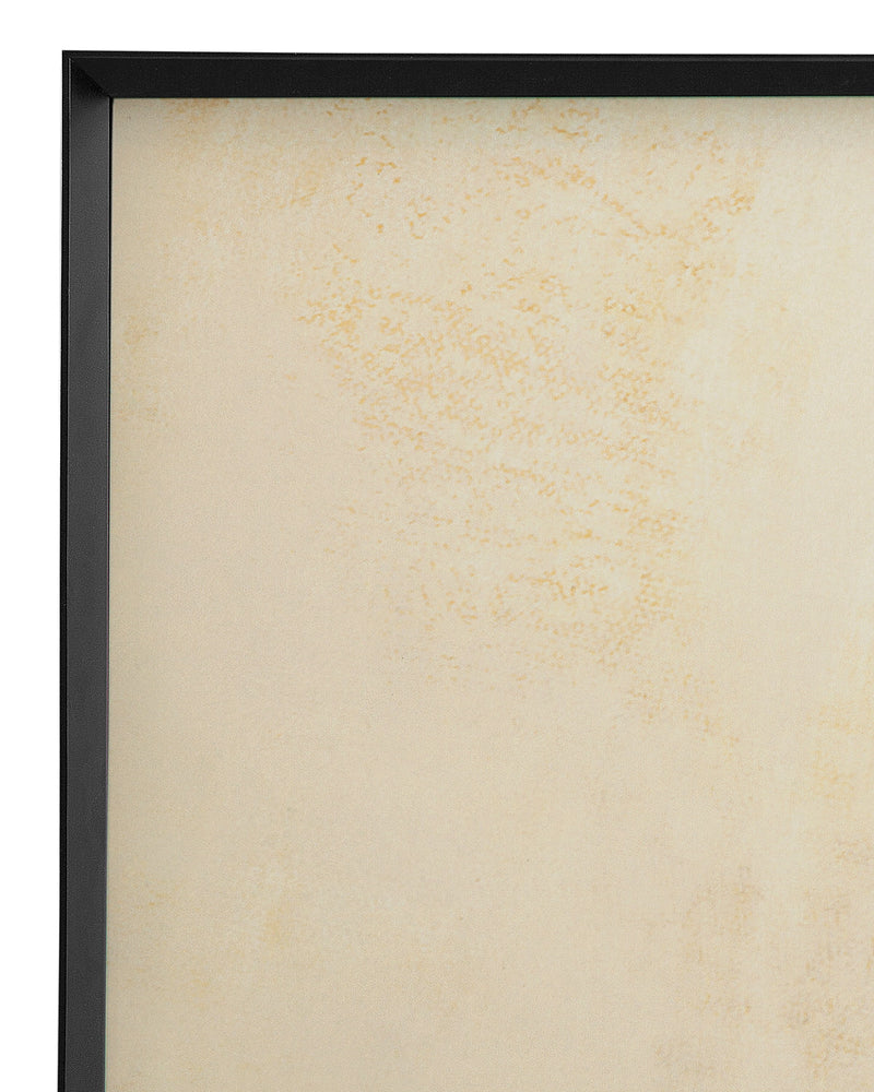 Optical IV Framed Art - Beige / Black