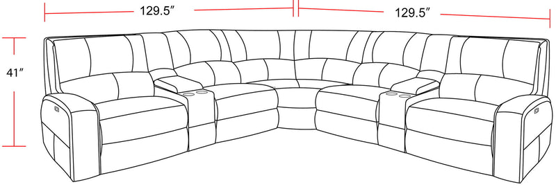 Swift - Power Reclining Sectional