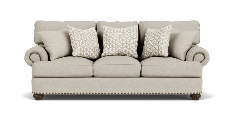 Patterson - Fabric Sofa, Nailhead Trim