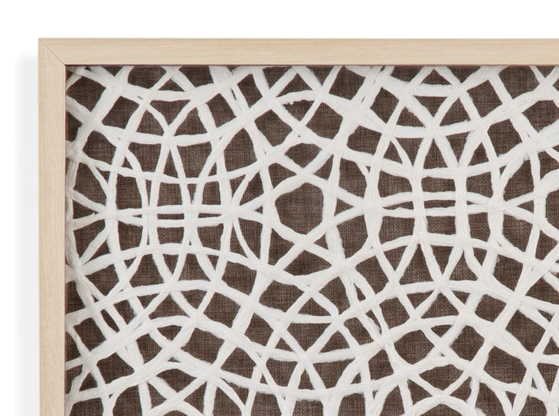 Lined Wall Art - Brown