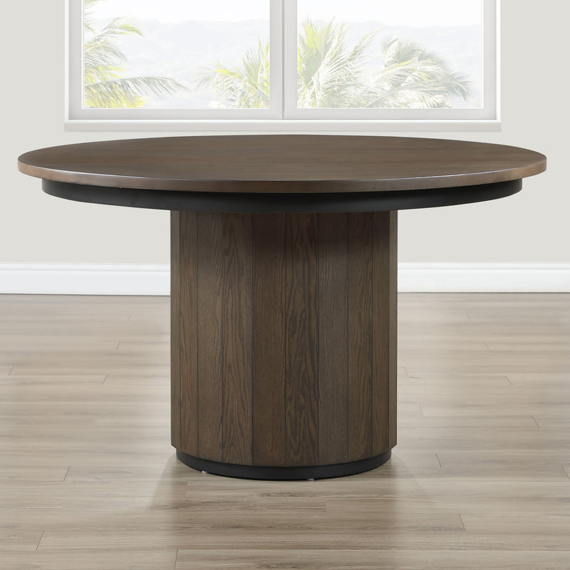 Burlington - Round Dining Table - Brown