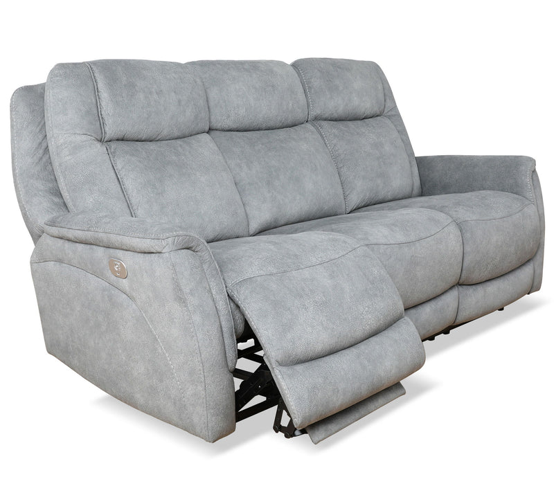 Linus - Zero Gravity Power Reclining Sofa - Hudson Gray