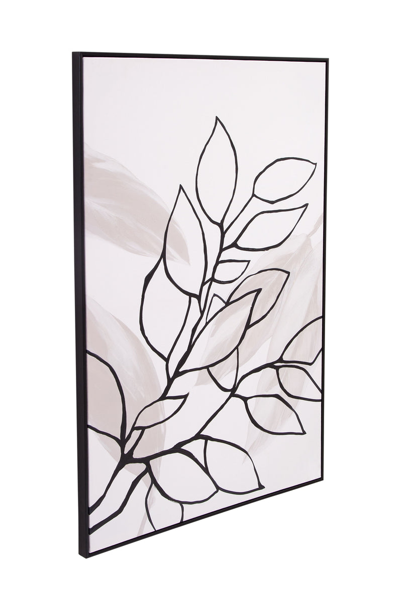 Harmony II Canvas Art - White / Black