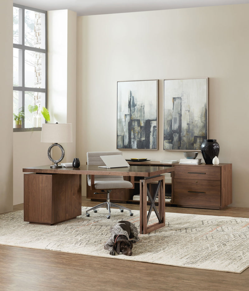 Elon - Desk Pedestal - Dark Brown