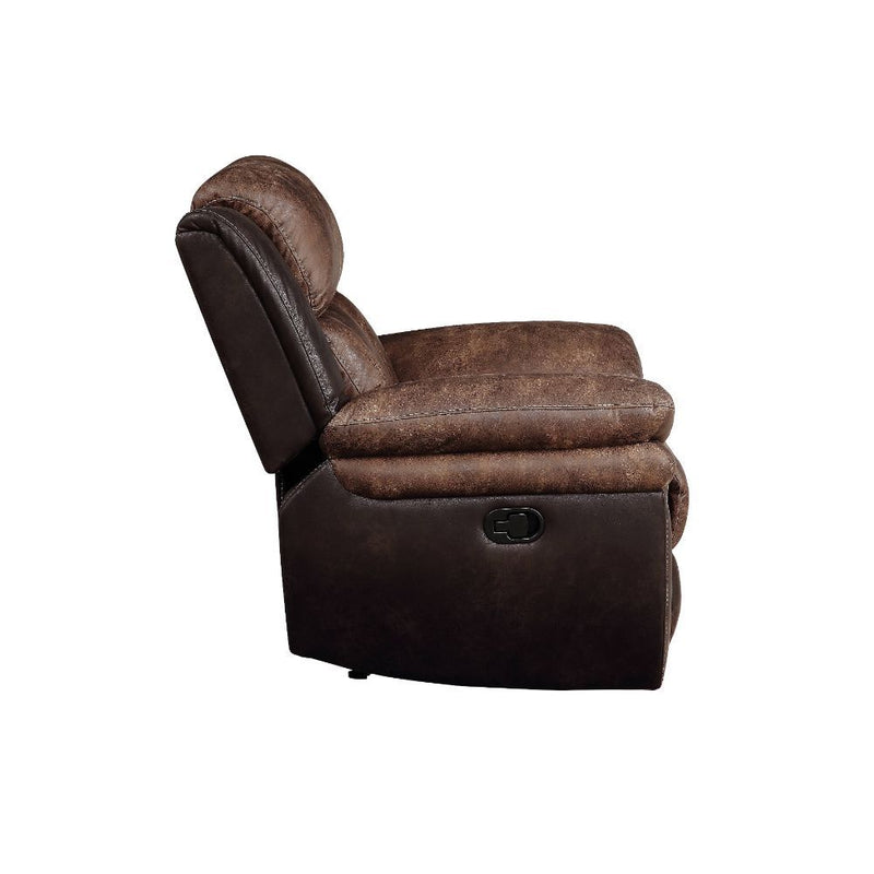 Jaylen - Motion Recliner - Toffee & Espresso Polished Microfiber