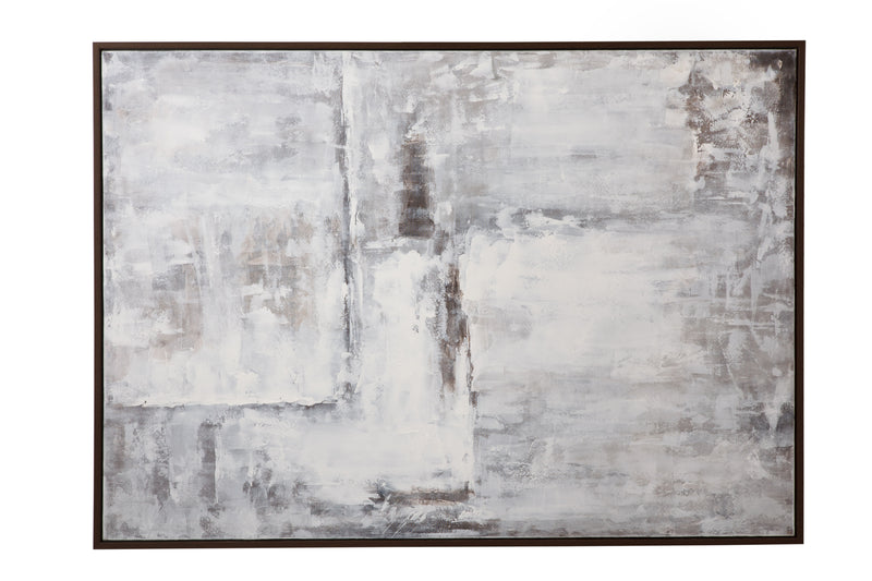 Triad Framed Canvas - Gray