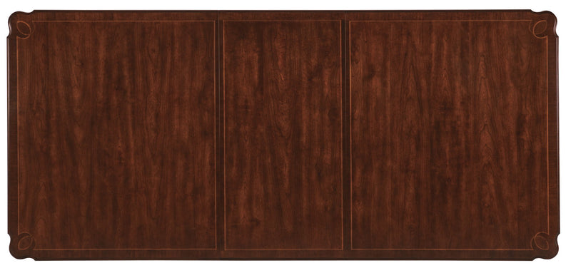 Charleston - Rectangle Leg Dining Table With 2-22" leaves - Dark Brown