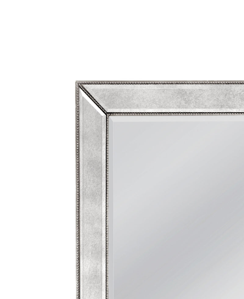 Beaded - Floor Mirror 79" - Silver