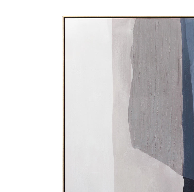 Salone Canvas Art - Beige / Blue