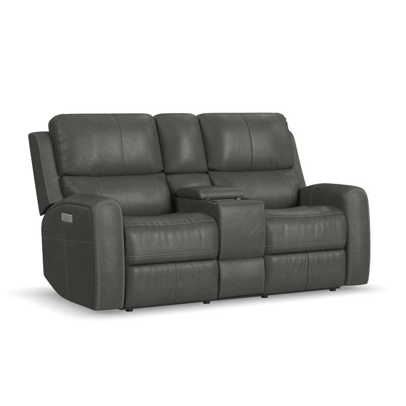 Linden - Power Reclining Loveseat With Console & Power Headrests & Lumbar