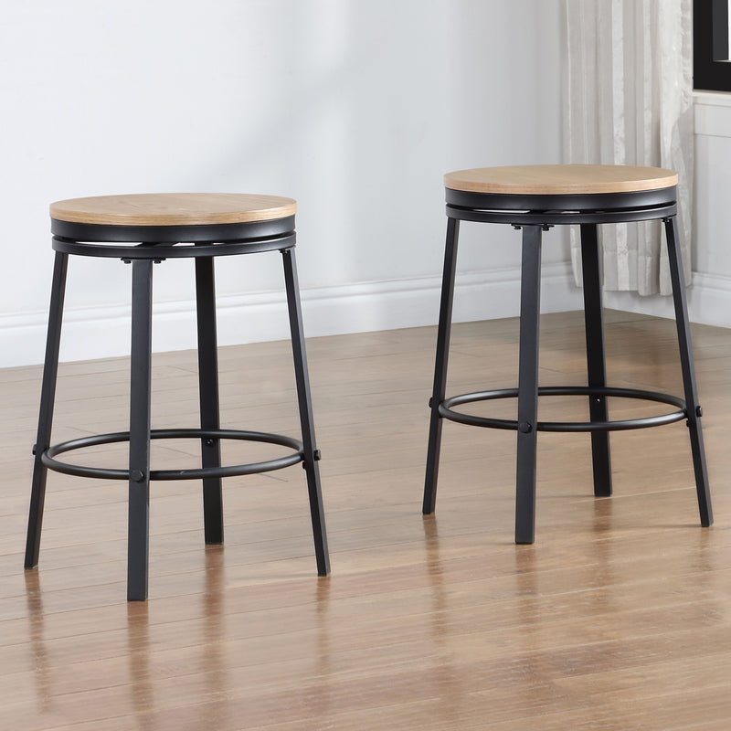 Magnolia - Counter Stool (Set of 2) - Light Brown