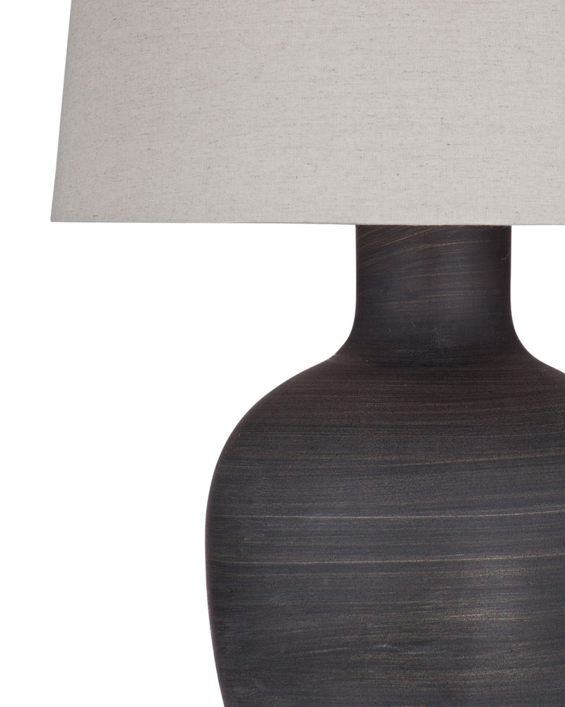 Volga - Table Lamp - Dark Gray / Beige