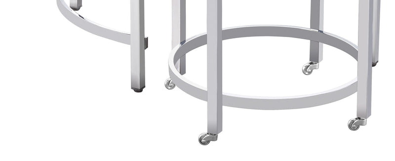 Jadyn - Round Nesting Cocktail Tables - Marble/Stone