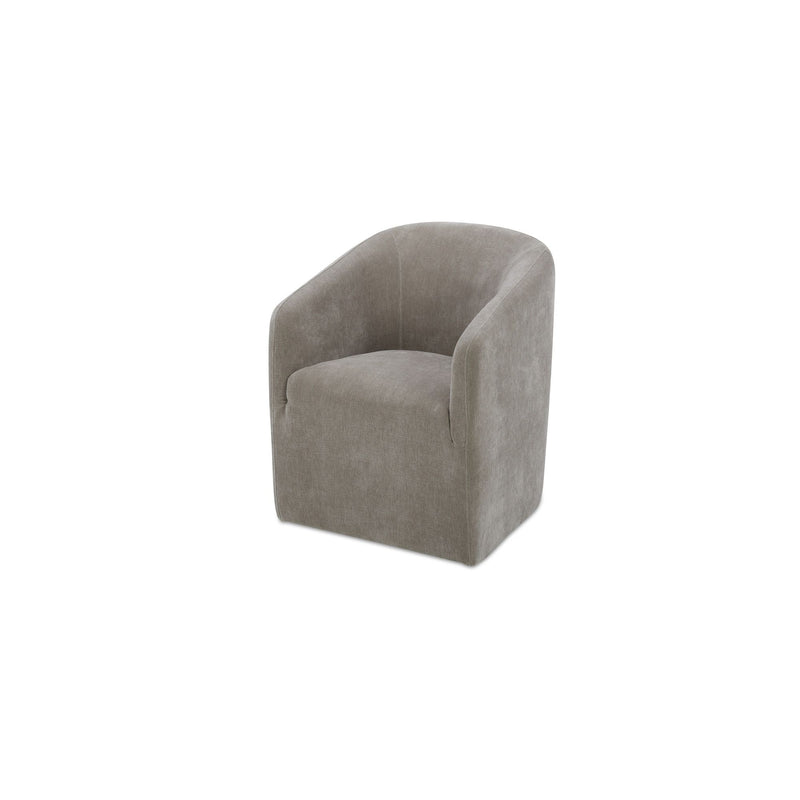 Sandy - Rolling Dining Chair - Taupe / Tan