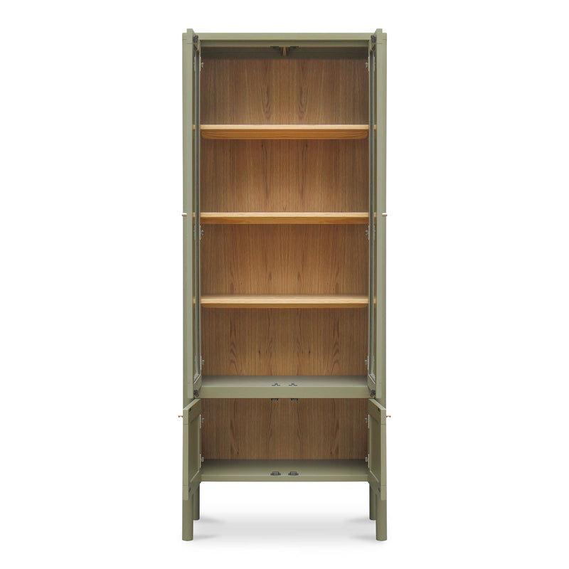 Hannah - Tall Display Cabinet - Green